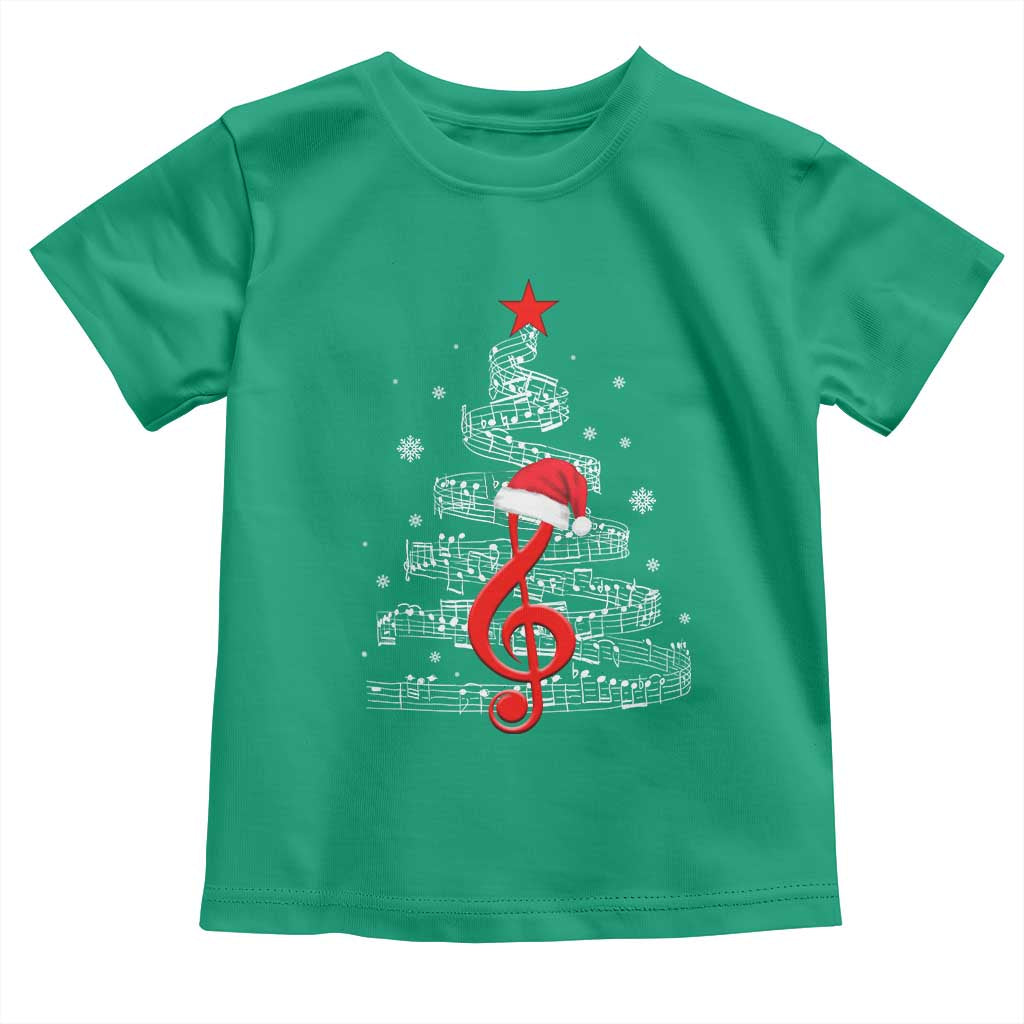 Christmas Tree Music Toddler T Shirt Musician Music Lover Gift - Wonder Print Shop