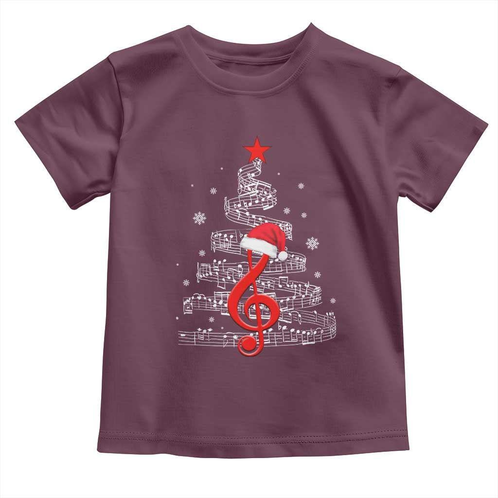 Christmas Tree Music Toddler T Shirt Musician Music Lover Gift - Wonder Print Shop