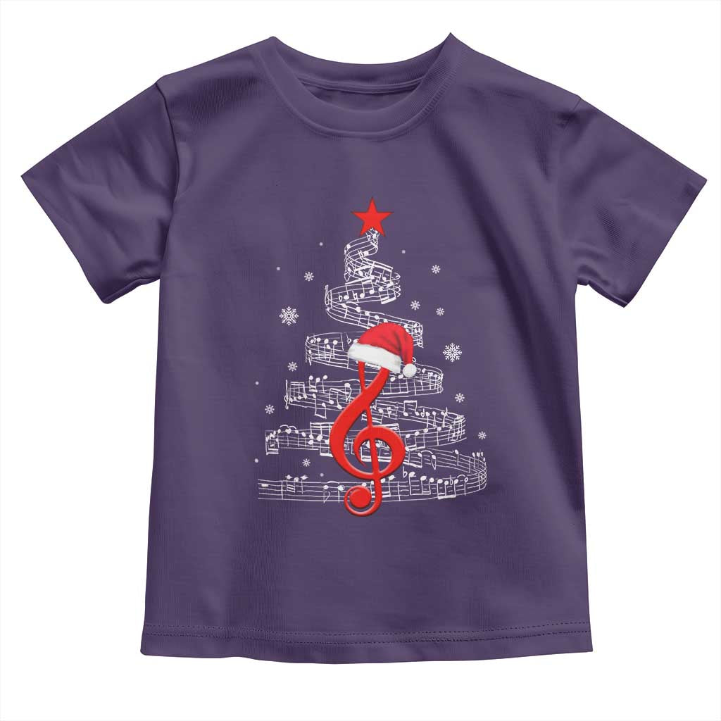 Christmas Tree Music Toddler T Shirt Musician Music Lover Gift - Wonder Print Shop