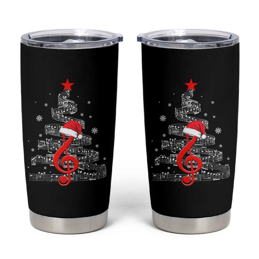 Christmas Tree Music Tumbler Cup Musician Music Lover Gift - Wonder Print Shop