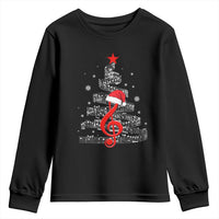 Christmas Tree Music Youth Sweatshirt Musician Music Lover Gift - Wonder Print Shop