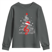 Christmas Tree Music Youth Sweatshirt Musician Music Lover Gift - Wonder Print Shop