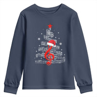 Christmas Tree Music Youth Sweatshirt Musician Music Lover Gift - Wonder Print Shop