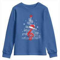 Christmas Tree Music Youth Sweatshirt Musician Music Lover Gift - Wonder Print Shop