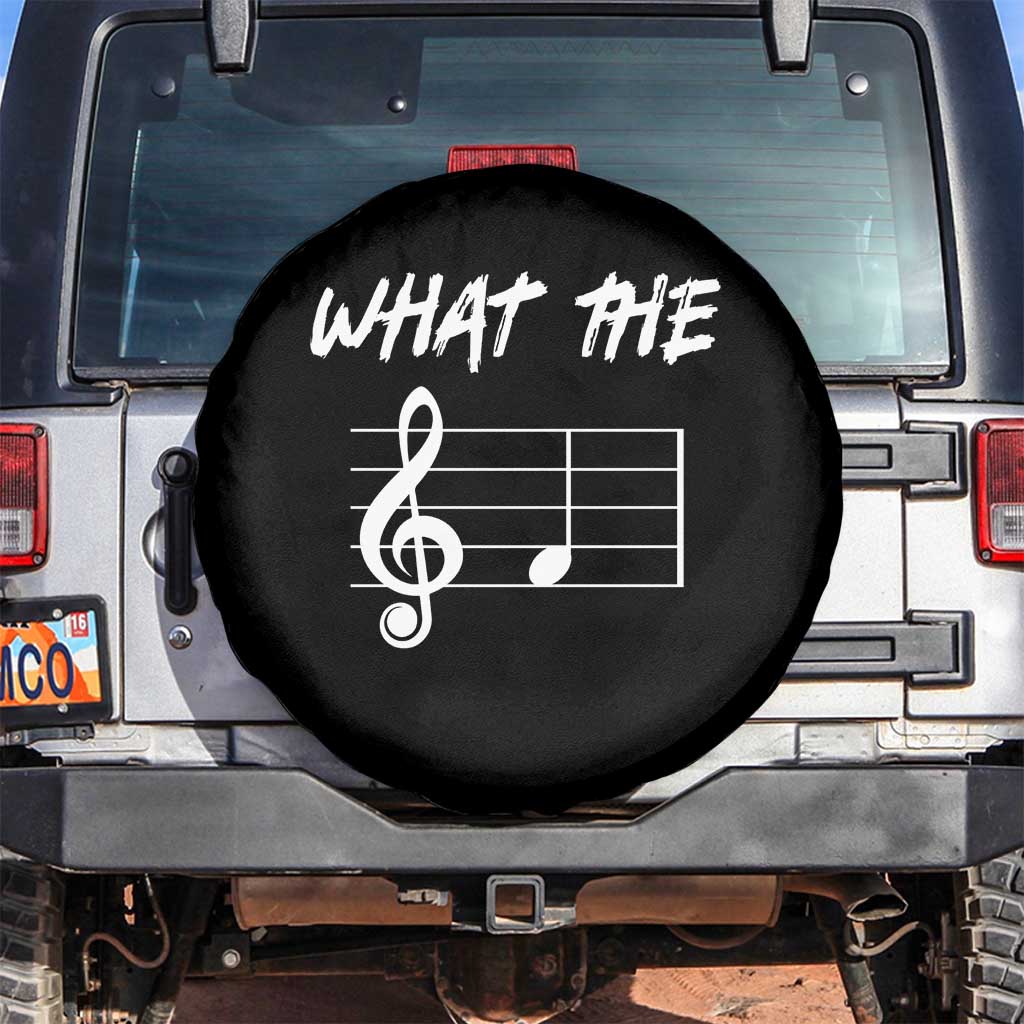 Funny What The F Musical Note Spare Tire Cover Funny Musician Gift - Wonder Print Shop