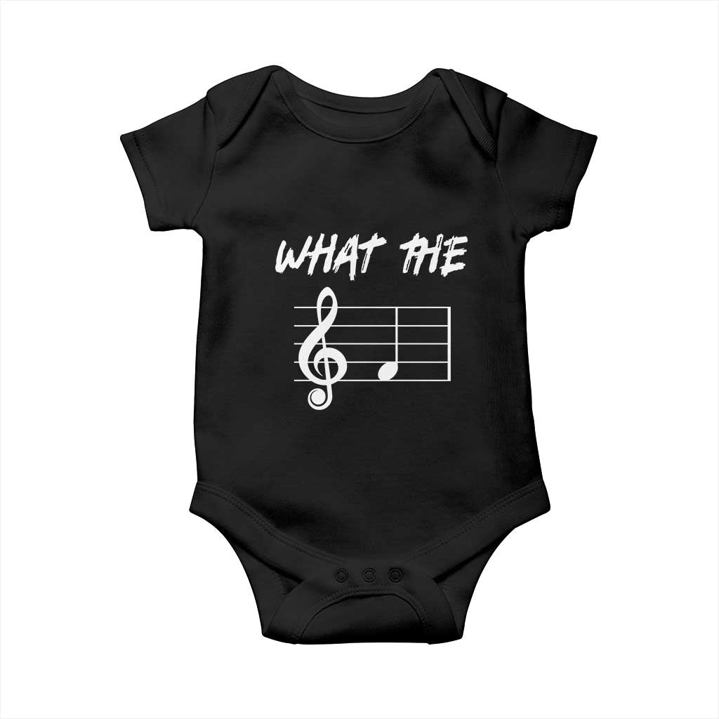 Funny What The F Musical Note Baby Onesie Funny Musician Gift - Wonder Print Shop