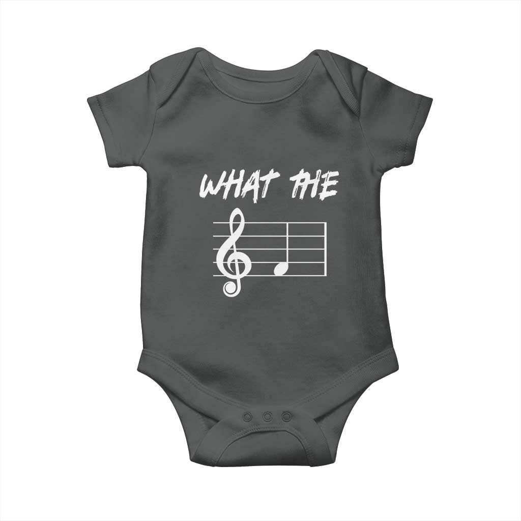 Funny What The F Musical Note Baby Onesie Funny Musician Gift - Wonder Print Shop