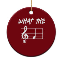 Funny What The F Musical Note Ceramic Ornament Funny Musician Gift - Wonder Print Shop