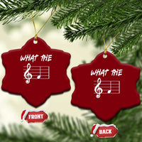 Funny What The F Musical Note Ceramic Ornament Funny Musician Gift - Wonder Print Shop