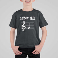 Funny What The F Musical Note T Shirt For Kid Funny Musician Gift - Wonder Print Shop