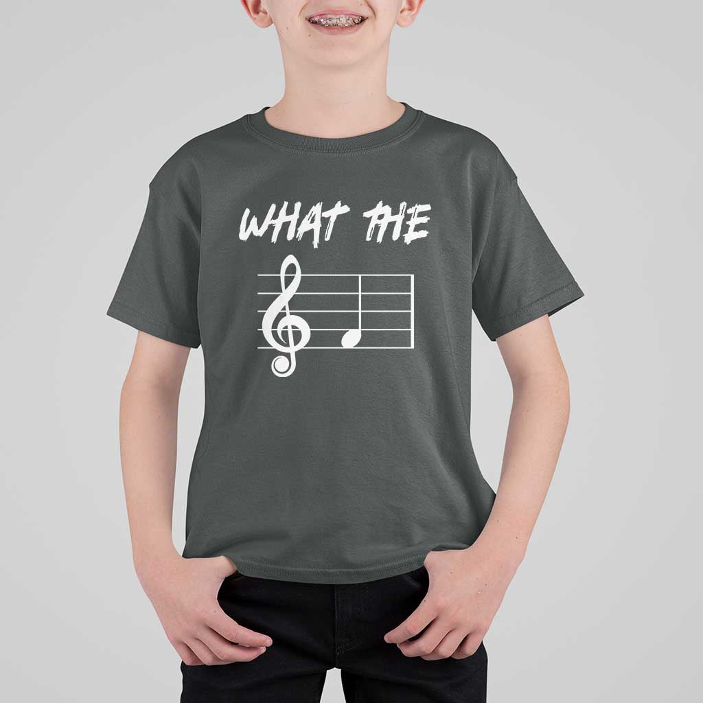 Funny What The F Musical Note T Shirt For Kid Funny Musician Gift - Wonder Print Shop