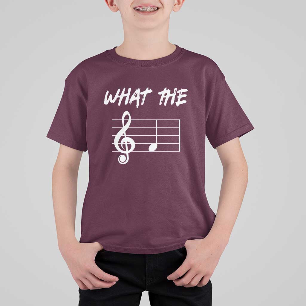 Funny What The F Musical Note T Shirt For Kid Funny Musician Gift - Wonder Print Shop