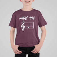 Funny What The F Musical Note T Shirt For Kid Funny Musician Gift - Wonder Print Shop