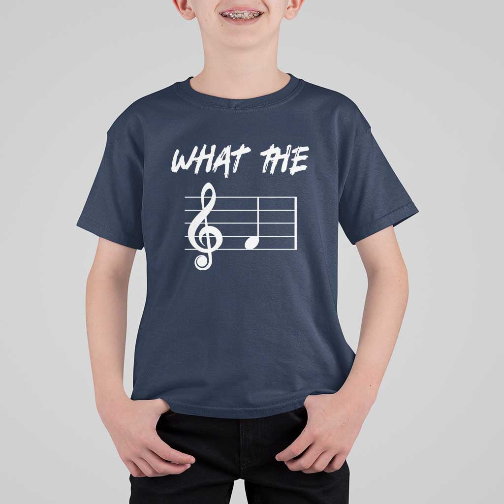 Funny What The F Musical Note T Shirt For Kid Funny Musician Gift - Wonder Print Shop