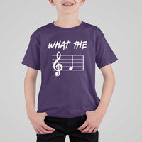 Funny What The F Musical Note T Shirt For Kid Funny Musician Gift - Wonder Print Shop