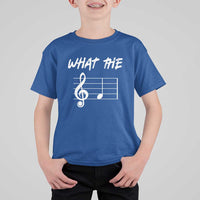Funny What The F Musical Note T Shirt For Kid Funny Musician Gift - Wonder Print Shop