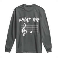 Funny What The F Musical Note Long Sleeve Shirt Funny Musician Gift - Wonder Print Shop