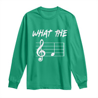 Funny What The F Musical Note Long Sleeve Shirt Funny Musician Gift - Wonder Print Shop