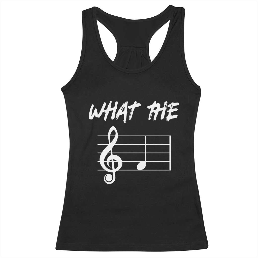 Funny What The F Musical Note Racerback Tank Top Funny Musician Gift - Wonder Print Shop