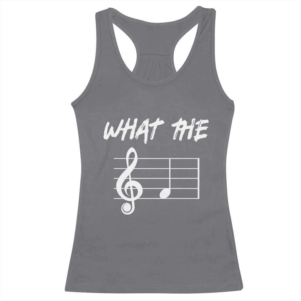 Funny What The F Musical Note Racerback Tank Top Funny Musician Gift - Wonder Print Shop