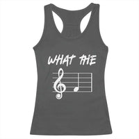 Funny What The F Musical Note Racerback Tank Top Funny Musician Gift - Wonder Print Shop