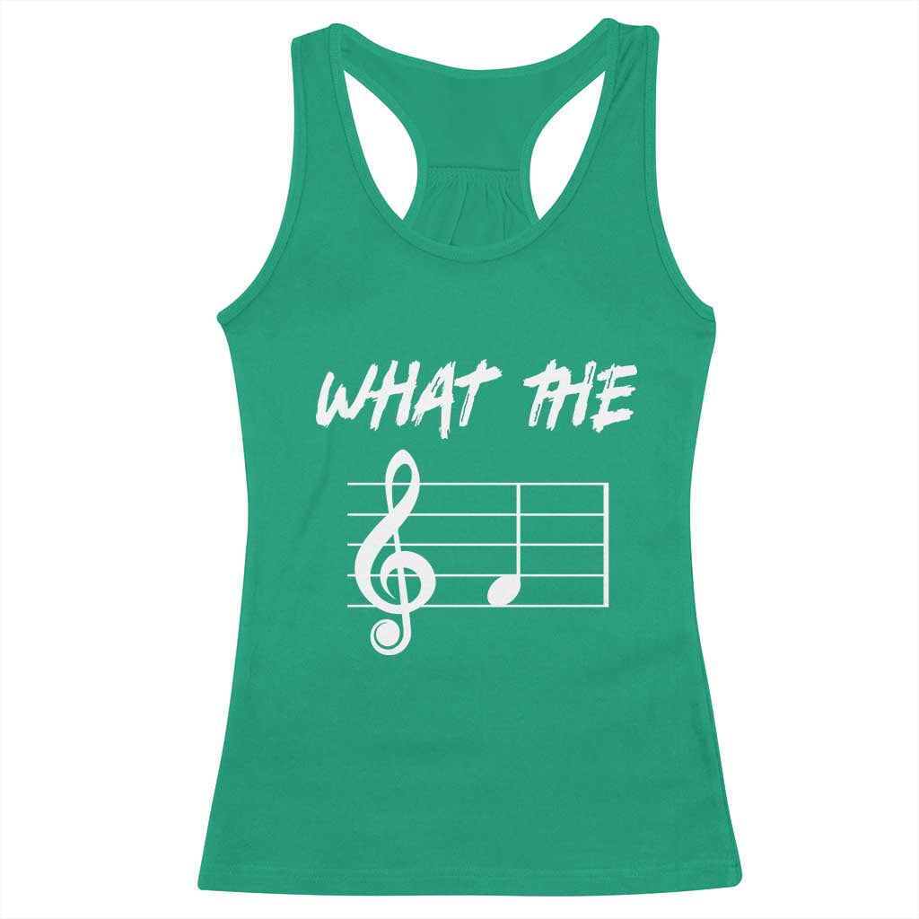 Funny What The F Musical Note Racerback Tank Top Funny Musician Gift - Wonder Print Shop