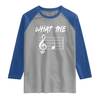 Funny What The F Musical Note Raglan Shirt Funny Musician Gift - Wonder Print Shop