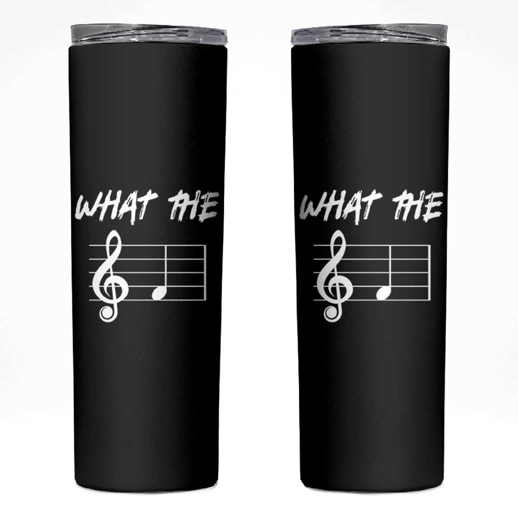 Funny What The F Musical Note Skinny Tumbler Funny Musician Gift - Wonder Print Shop