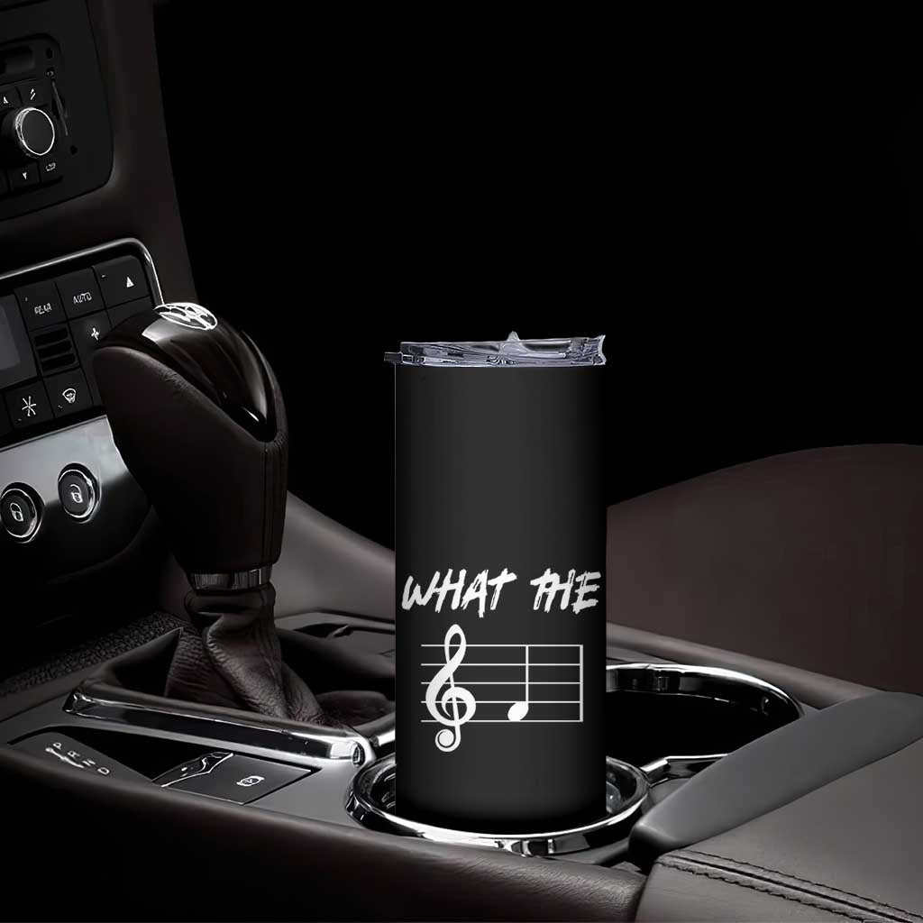 Funny What The F Musical Note Skinny Tumbler Funny Musician Gift - Wonder Print Shop