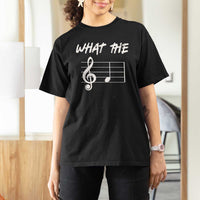Funny What The F Musical Note T Shirt For Women Funny Musician Gift - Wonder Print Shop