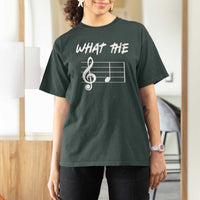 Funny What The F Musical Note T Shirt For Women Funny Musician Gift - Wonder Print Shop