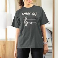 Funny What The F Musical Note T Shirt For Women Funny Musician Gift - Wonder Print Shop