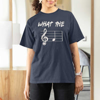 Funny What The F Musical Note T Shirt For Women Funny Musician Gift - Wonder Print Shop