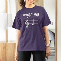Funny What The F Musical Note T Shirt For Women Funny Musician Gift - Wonder Print Shop