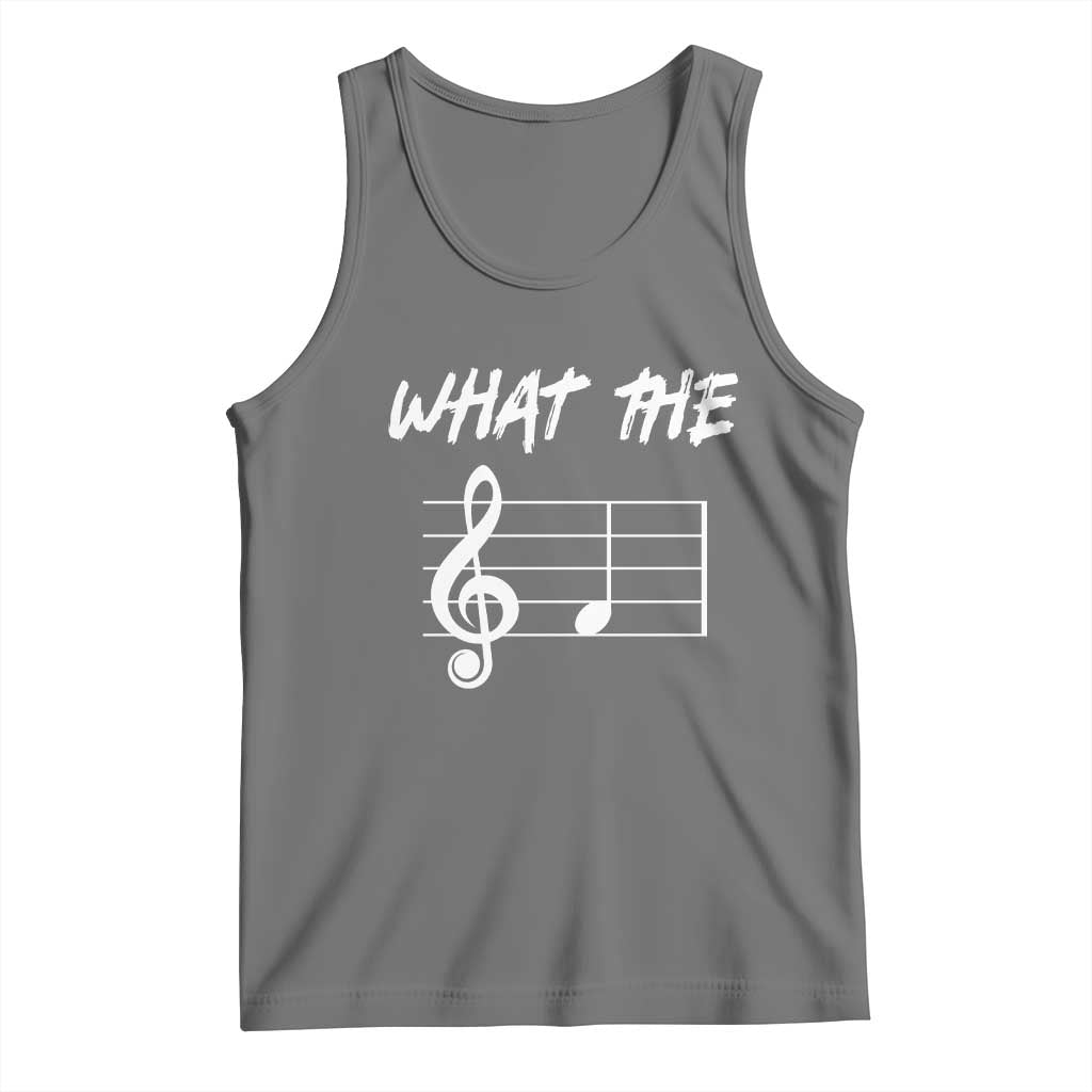Funny What The F Musical Note Tank Top Funny Musician Gift - Wonder Print Shop