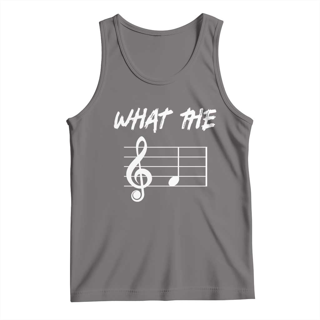 Funny What The F Musical Note Tank Top Funny Musician Gift - Wonder Print Shop
