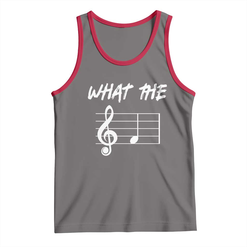 Funny What The F Musical Note Tank Top Funny Musician Gift - Wonder Print Shop