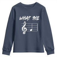 Funny What The F Musical Note Youth Sweatshirt Funny Musician Gift - Wonder Print Shop