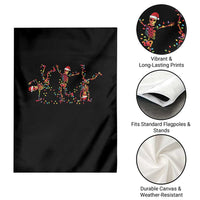 Subtle FDT Christmas Skeleton Garden Flag Hidden Message Funny Political Satire Dancing Skeletons - Wonder Print Shop