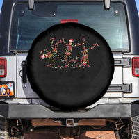 Subtle FDT Christmas Skeleton Spare Tire Cover Hidden Message Funny Political Satire Dancing Skeletons - Wonder Print Shop