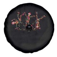 Subtle FDT Christmas Skeleton Spare Tire Cover Hidden Message Funny Political Satire Dancing Skeletons - Wonder Print Shop