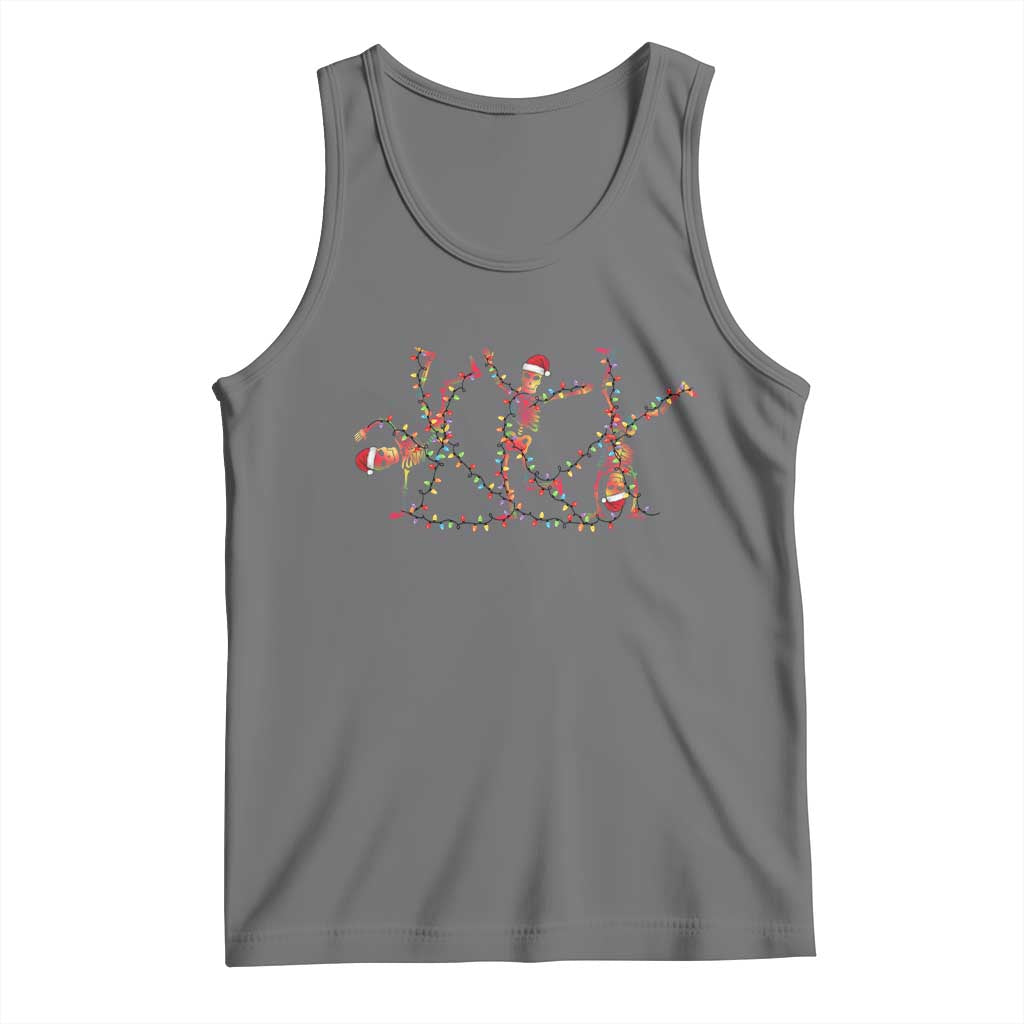 Subtle FDT Christmas Skeleton Tank Top Hidden Message Funny Political Satire Dancing Skeletons - Wonder Print Shop