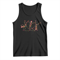 Subtle FDT Christmas Skeleton Tank Top Hidden Message Funny Political Satire Dancing Skeletons - Wonder Print Shop
