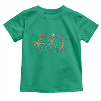 Subtle FDT Christmas Skeleton Toddler T Shirt Hidden Message Funny Political Satire Dancing Skeletons - Wonder Print Shop
