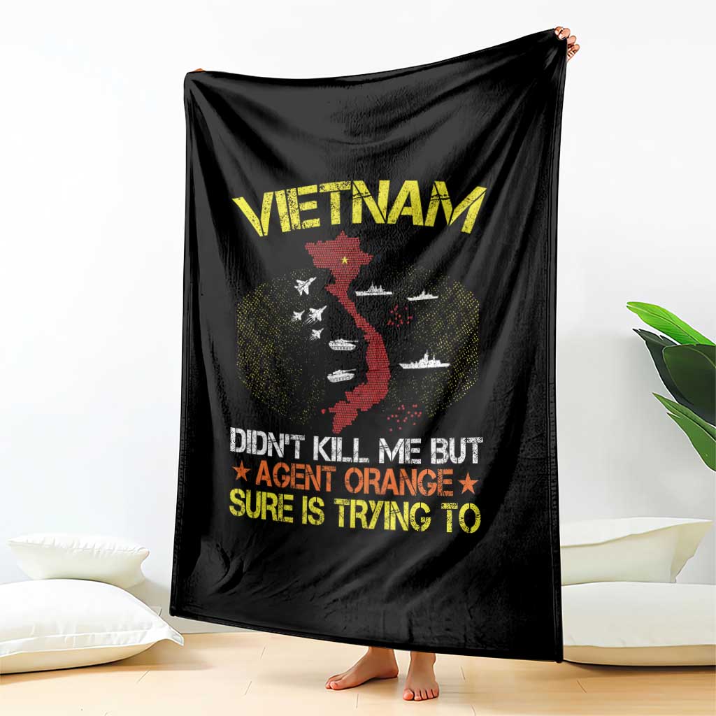 Agent Orange Dioxin Throw Blanket Vietnam Veteran Vet Gifts - Wonder Print Shop