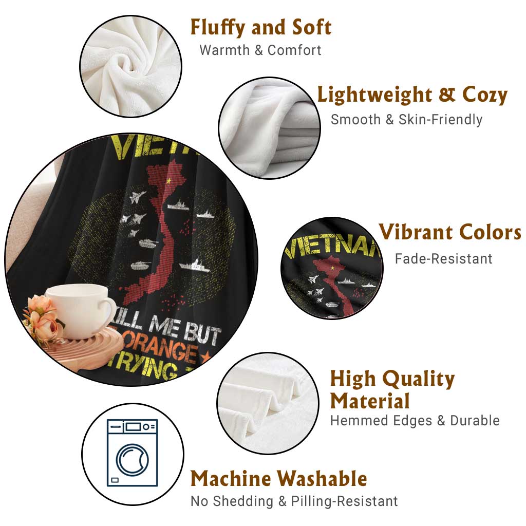 Agent Orange Dioxin Throw Blanket Vietnam Veteran Vet Gifts - Wonder Print Shop