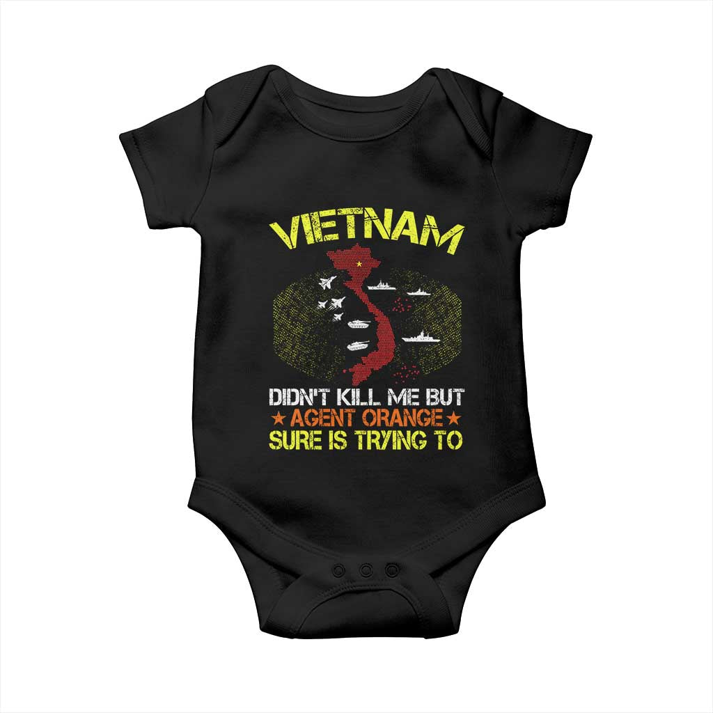 Agent Orange Dioxin Baby Onesie Vietnam Veteran Vet Gifts - Wonder Print Shop