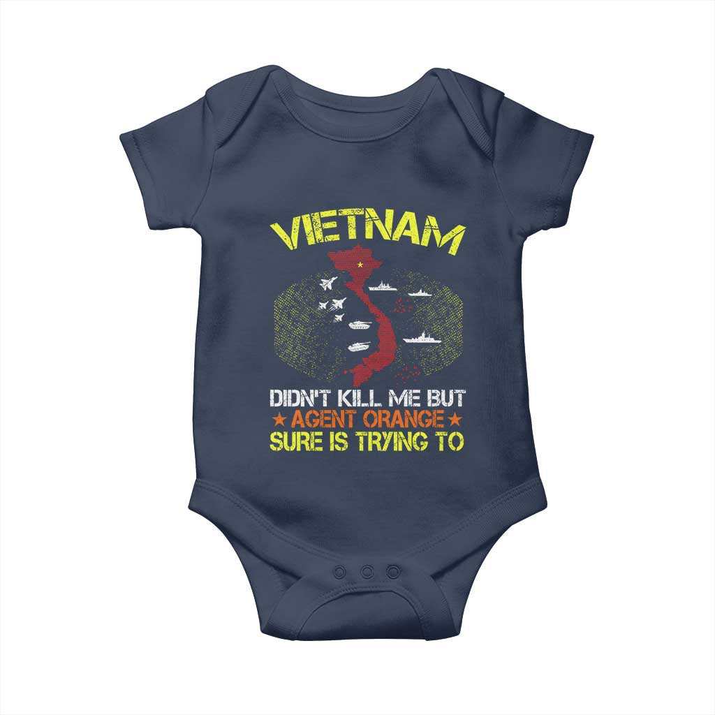 Agent Orange Dioxin Baby Onesie Vietnam Veteran Vet Gifts - Wonder Print Shop
