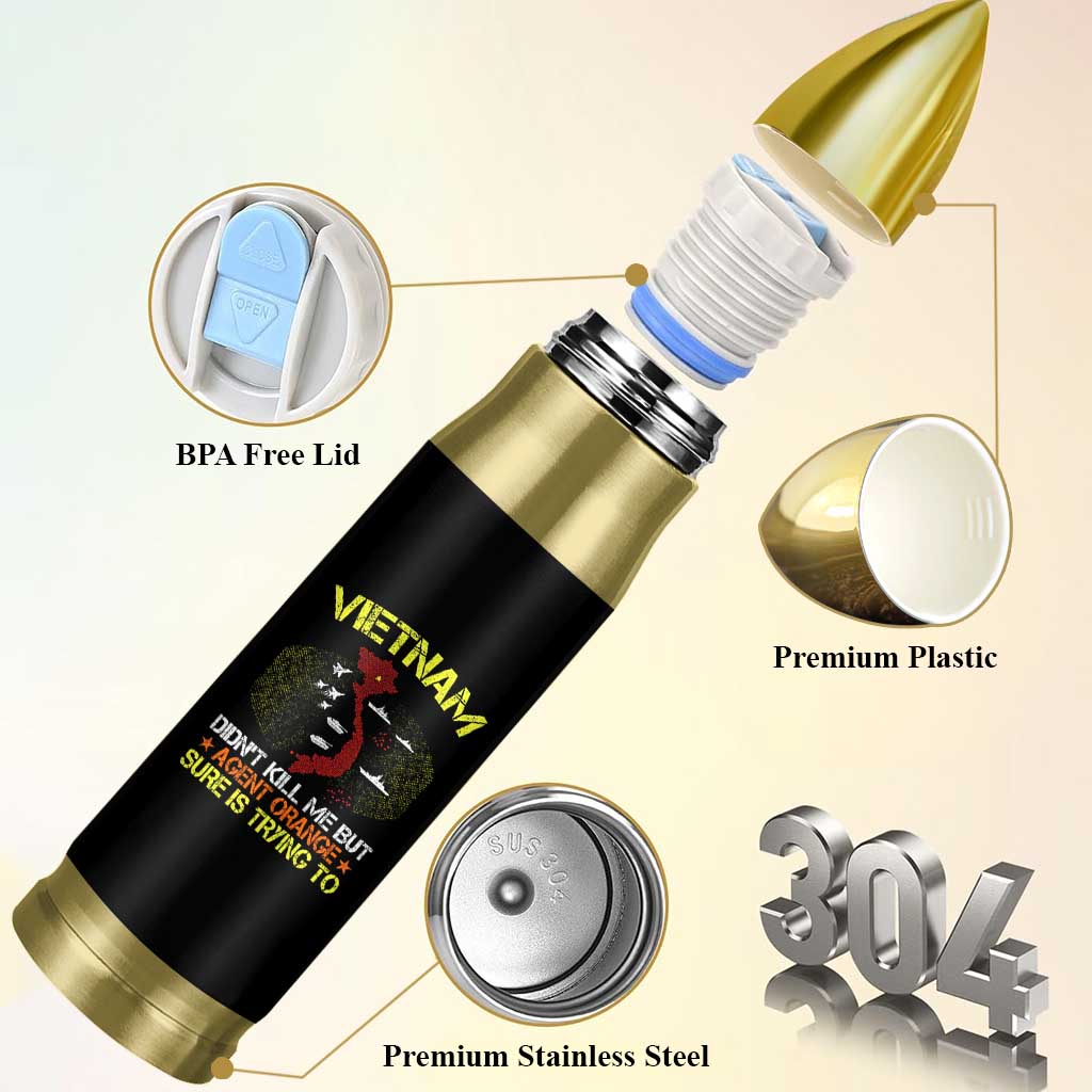 Agent Orange Dioxin Bullet Tumbler Vietnam Veteran Vet Gifts - Wonder Print Shop