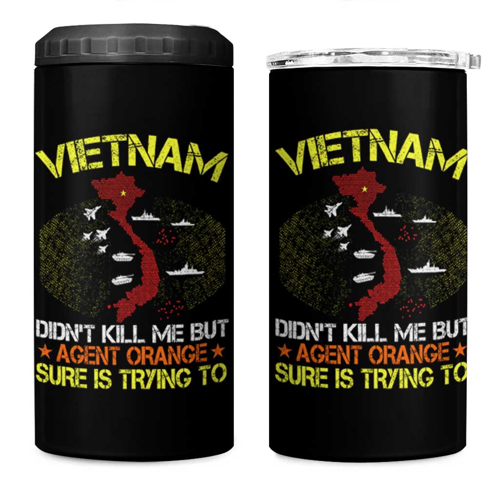 Agent Orange Dioxin 4 in 1 Can Cooler Tumbler Vietnam Veteran Vet Gifts - Wonder Print Shop